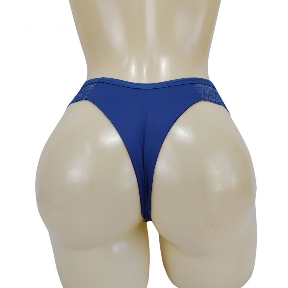 Tanga Fio Microfibra E Renda Korpus Lingerie